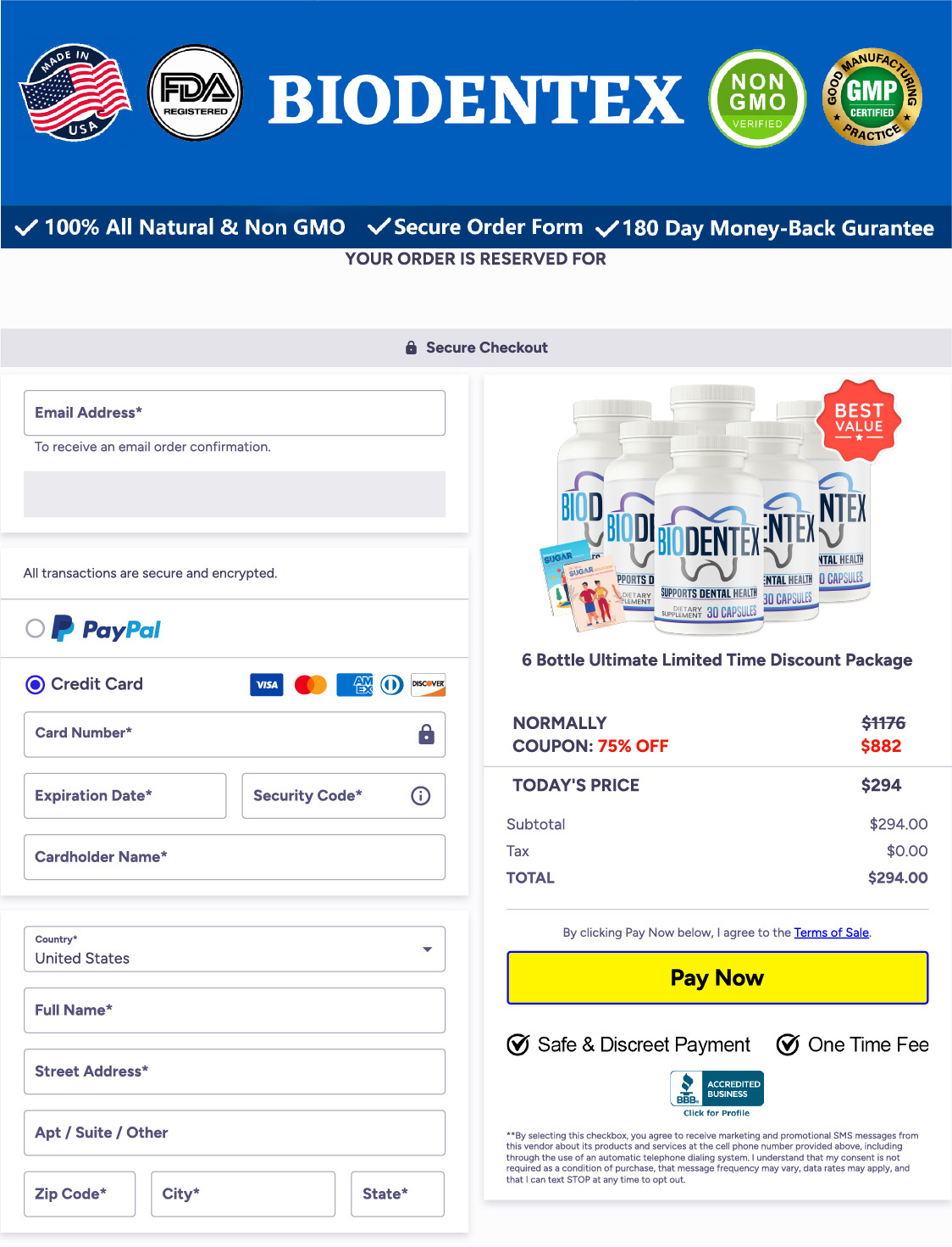 Biodentex-order-page